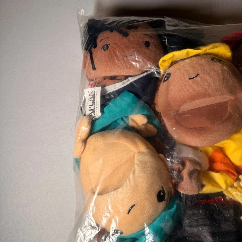 Kaplan‎ Occupation Puppet Set Kids Multicolor Plush Educational Career Learning